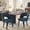 Blue, variant on MOONNISS Upholstered Dining Chairs Set of 2, Mid Century Modern Dining Chairs with Solid Wood Legs, Curved Back Kitchen Chairs, Farmhouse Side Chairs for Dining Room,Green