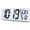 15.2" Battery Operated with Backlight, variant on 14.9" Atomic Clock Digital Wall or Tabletop Alarm with Day Date Temperature