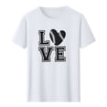 thumbnail image 2 of Football Shirts for Women Game Day T-Shirts Touchdown Printed Shirt Casual Football Season Short Sleeve Shirt, 2 of 5