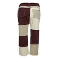 thumbnail image 4 of OUSITAID Jeans Color Block pour Femmes Taille Moyenne Pantalons Droits Bas, 4 of 6