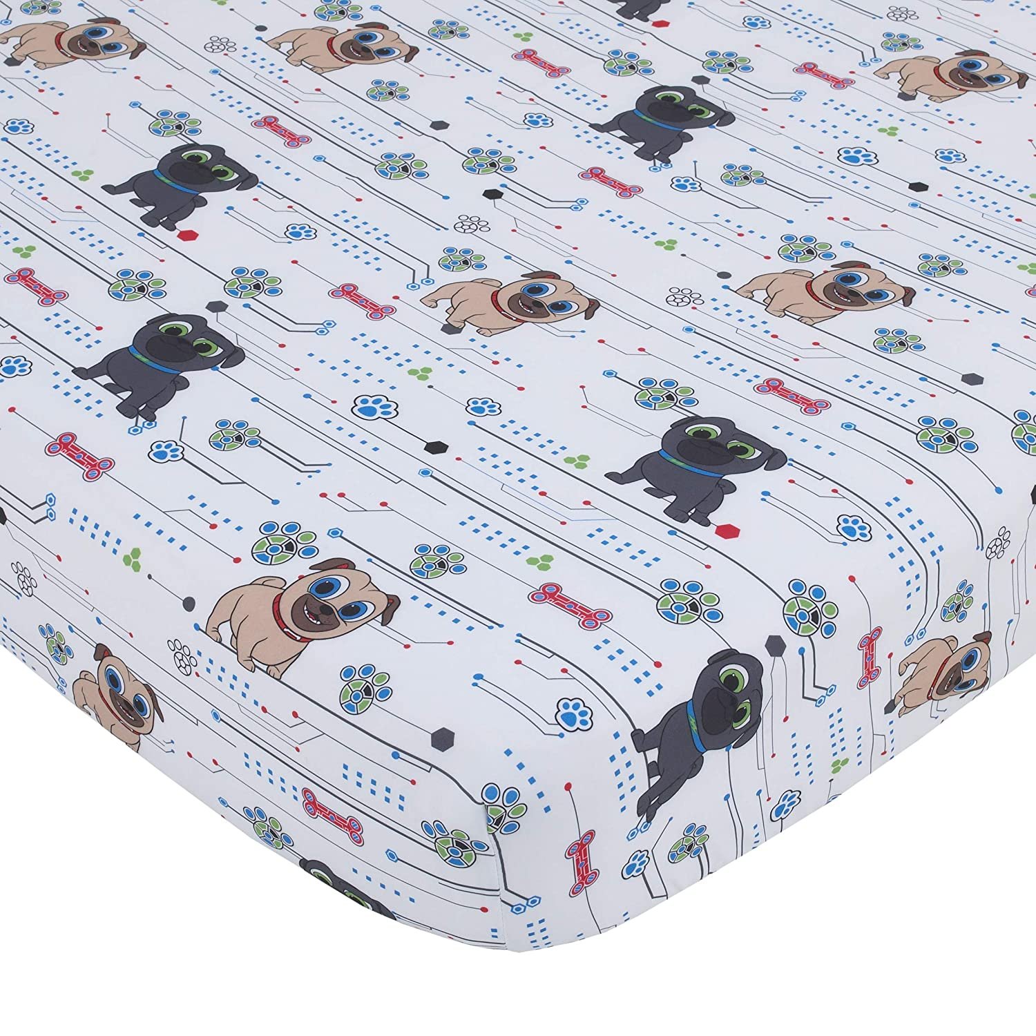 Disney Puppy Dog Pals 4 Piece Toddler Bedding Set - Puppy Pal Fun