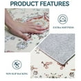 thumbnail image 6 of Dowellia Rugs for Bedroom,4x6 Rug - Stain Resistant Washable Rug, Anti Slip Backing Rugs for Living Room, Foldable Vintage Small Area Rugs, Red, 6 of 6