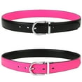 thumbnail image 2 of Falari Reversible Buckle Fashion Genuine Leather Belt For Women Youth Kids Girl and Boy, 2 of 6