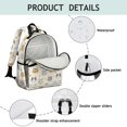 thumbnail image 4 of Cat Head and Dog Paw Print Cute School Backpack Bag for School with Padded Back and Adjustable Shoulder Straps 15.25"x11.5"x5.25", 4 of 5