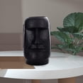 thumbnail image 4 of Estatua de resina de la Isla de Pascua, monolito, estilo retro antiguo, decoración Ahu, moai romano Negro A, 4 of 7