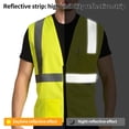 thumbnail image 3 of AYKRM 2 Pocket Mesh High Visibility Reflective Safety Vest for men & Women ANSI/ISEA 107 Standards, 3 of 5