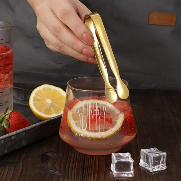 Sugar Cube Tongs Stainless Steel Tweezer Mini Clamp Ice Cubes Appetizer