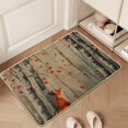 thumbnail image 4 of Autumn Woodland Fox Doormat, Fall Foliage Door Mat for Outdoor & Indoor Entrance Rustic Decor, Non-Slip Waterproof Easy Clean Front Doormat 29x17 Inch, 4 of 7