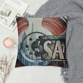 thumbnail image 2 of Qinduosi Decoration Throw Pillow Cushion Covers ,,Clapboard, and Movie Time Banner Sign Print Pillows Home Decor Couch Pillow Case White, 2 of 5