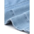 thumbnail image 5 of DARING DIVA Denim Shirt Button Down Short Sleeves  Dress Small Blue, 5 of 5