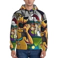 thumbnail image 2 of Lsque Scooby-Doo Pattern Casual Men's Hoodie,Hooded Sweatshirt with Kangaroo Pocket,Pullover Hoodie-Small, 2 of 8