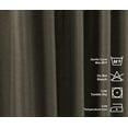 thumbnail image 2 of 3S BROTHERS Solid Linen Look Curtains Drapes Home Decorative Set of 2 Panels Linen Window Curtains Hanging Back Tap & Rod Pocket Nursery Room Bedroom Office - Mink 52"x95" Each, 2 of 7