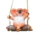 thumbnail image 3 of Outdoor Sculpture,Hanging Swing Animal Statue Decorative,Resin Hanging Animal Figurine Accessories,Garden Sculpture Decor for yard Waterproof,Outdoor Ornament Cute Hand Painted,Outdoor Patio Zulema Escultura al aire libre, 3 of 8