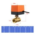 thumbnail image 6 of Electric Ball Valve 1/2" 3/4" 1" 1-1/4" Brass Motorized Female Thread 3-Wire 2-Control 2-Way, 6 of 6