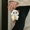 thumbnail image 5 of Beckoning Cat Toy with Squeaker Sound Cute Cartoon Stuffed Animal Keychain Hanging Ornament for Fortune and Home, 5 of 5