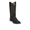 thumbnail image 2 of Justin Boots Mens Three Bars Smooth Ostrich Square Toe Cowboy  Mid Calf Boo, 2 of 5