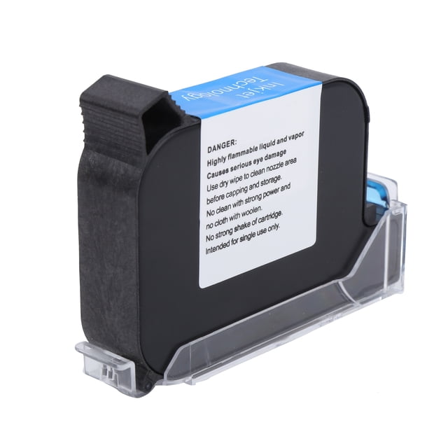 Handheld Inkjet Printer QuickDrying Double Nozzle Black Ink Cartridge Printing Machine