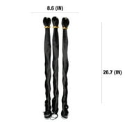Darling Pre-Stretched Loose Body Waves Braid Hair 3X Pack, 52 inch, #1B, Adult, Women