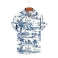 thumbnail image 5 of BRGZLK Men's Short Sleeve Hawaiian Shirt Floral Button Down Shirts Tropical Holiday Beach Shirts Lightweight Summer Tops, 5 of 5