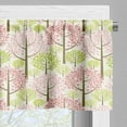 thumbnail image 5 of Ambesonne Tree Valance & Curtain, Eastern Cherry Blooms, 55"x36", Pink Green White, 5 of 6