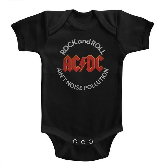 AC/DC Noise Pollution Black Infant Baby Romper T-Shirt