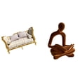 thumbnail image 1 of Escultura Artística En Miniatura De Un Sofá De Madera Y Un Pensador Abstracto Para Casa De Muñecas, Escenas De Bricolaje, Oficina, Bar, Boda, Colección De Adornos De Escritorio., 1 of 8