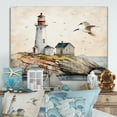 thumbnail image 2 of Designart Lighthouse By The Ocean II Canvas Wall Art, 2 of 5