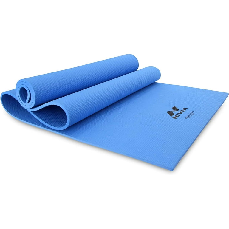 Nivia Ethylene Vinyl Acetate Anti-Skid Yoga Mat | Color: Blue
