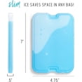 thumbnail image 4 of Cool Coolers de Fit & Fresh Paquete de 4 paquetes de hielo delgados XL Paquetes de hielo reutilizables que ahorran espacio de congelación rápida para loncheras o refrigeradores Multi, 4 of 6