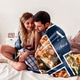 thumbnail image 5 of Couple Gift Ideas Custom Blankets with Photos Text Personalized Blanket for Girlfriend Boyfriend Valentines Gifts Customized Birthday Anniversay Picture Gift for Her Him Blankets, 5 of 5