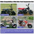 thumbnail image 5 of Mini Bike Front Fork Suspension Kit Replacement for Monster Mega Moto MMB80 MMB105 80cc 105cc Motovox MBX10 MBX11 Coleman CT100U Baja DB30 GMB100 TrailMaster Storm 200 Parts, 5 of 9