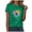 Green, variant on Womens Cute Make A Wish Dandelion Printed Tee Shirts Summer Cotton Vintage Graphic Tees Tops (Purple, XL)