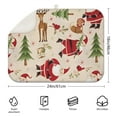 thumbnail image 2 of Beige Christmas Santa and Animal Pattern Dish Drying Mat for Kitchen 1 Pack, Ultra Absorbent Microfiber Dishes Drainer Mats,18x24in(46x61cm), 2 of 4