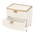 thumbnail image 6 of Michael Amini La Terrazza 2-Drawer Nightstand in Creamy Pearl, 6 of 12