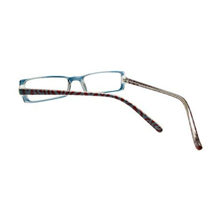 Moda Vision T8010 Square Reading Glasses in Blue-Red