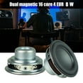 thumbnail image 2 of 2Pcs 45mm 4Ohm 8W Subwoofer Multimedia Portable Speakers Sound Amplifier Loudspeaker Inner Magnetic Rubber Side Speakers, 2 of 8
