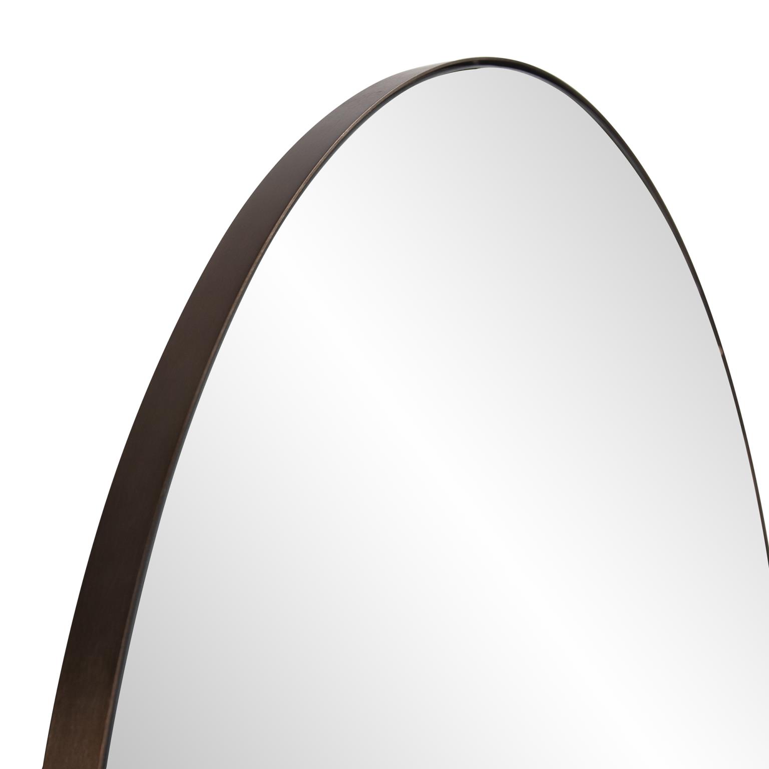 Tyler Dillon Stainless Steel Framed Wall Mirror, Van Buren Collection