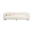 thumbnail image 3 of Amelie Cream Faux Fur Sofa, 3 of 4