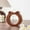 Coffee, variant on Adorable Cat-Shaped Wooden Flower Holder, Natural Beech/Wenge Wood Mini Vase with Clear Glass Tube for Hydroponic Plants, Tabletop Decor for Living Room, Office, Home, Cute and Functional
