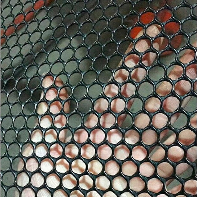 Lightweight Plastic Chicken Wire Safety Net Balcony Protection Net, Opening: 0.8cm, Black, Size: W50cm x L10m