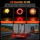 thumbnail image 3 of 2 uds rojo/ámbar 16 Led luces traseras de señal de 4 pulgadas impermeables 12-24v, 3 of 4