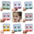 thumbnail image 1 of Lubelski 1 Pair Shell Children's Ear Clips Adorable Stand Out with Shiny Princess Design Kids' Earrings Accessories, 1 of 8