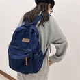 thumbnail image 4 of Boyscolos Fashion Backpack Denim Daypack Bag, Cute Denim Shoulder Bag Aesthetic Y2K Grunge Kawaii Trendy Bookbag Backpack Blue One Size, 4 of 5