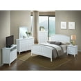 thumbnail image 3 of Charming White Queen Size Bed for Ultimate Relaxation with 50"H, 68"W, and 83"D Dimensions, 3 of 4