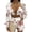 White background printing, variant on Three Piece Swimsuit for Women Solid Color Sexy Bikini Suit with Shorts Beach Swimsuit Cover Ups for Poolside