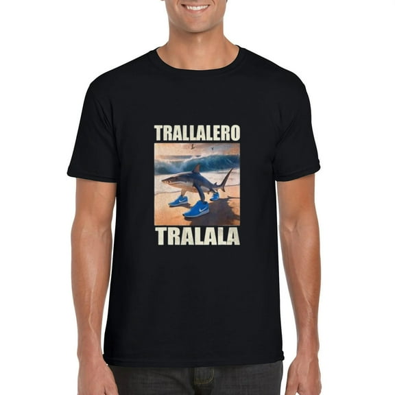 Tralalero Tralala Funny Meme 2025 Internet Viral Humor T-Shirt, for men & women, up to size 5XL