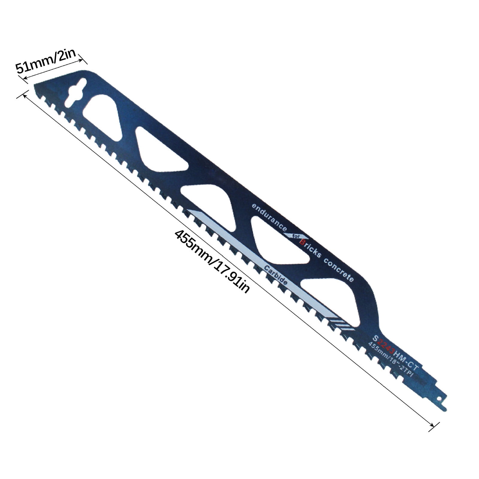 UUHYTG Alloy Reciprocating Saw Blade, High Strength Saber Woodworking Saw Blade for Porous Concrete Red Brick Fiber Cement Glass Fiber Reinforced Plastic Cutting, Durable Fast-Cut Tool