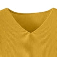 thumbnail image 4 of Otvok V Neck Ribbed Slim Fit Sweater for Women, Long Sleeve Solid Pullover, Stretchy Basic Layering Top for Autumn Winter, 4 of 7