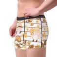 thumbnail image 3 of Kdxio Men's Boxer Briefs with Cute Bee Gnome Print - Comfortable and Breathable Underwear for Everyday Wear, 3 of 7