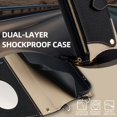 thumbnail image 4 of Decase for iPhone 15 Pro Max Crossbody Wallet Case with PU Leather Card Holder Slots Kickstand Flip Folio Zipper Handbag Phone Cover,Black, 4 of 8